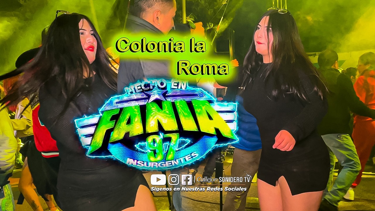 Asi prende la pista de Baile Omar Rojas Sonido Fania 97 En la Colonia La Roma..