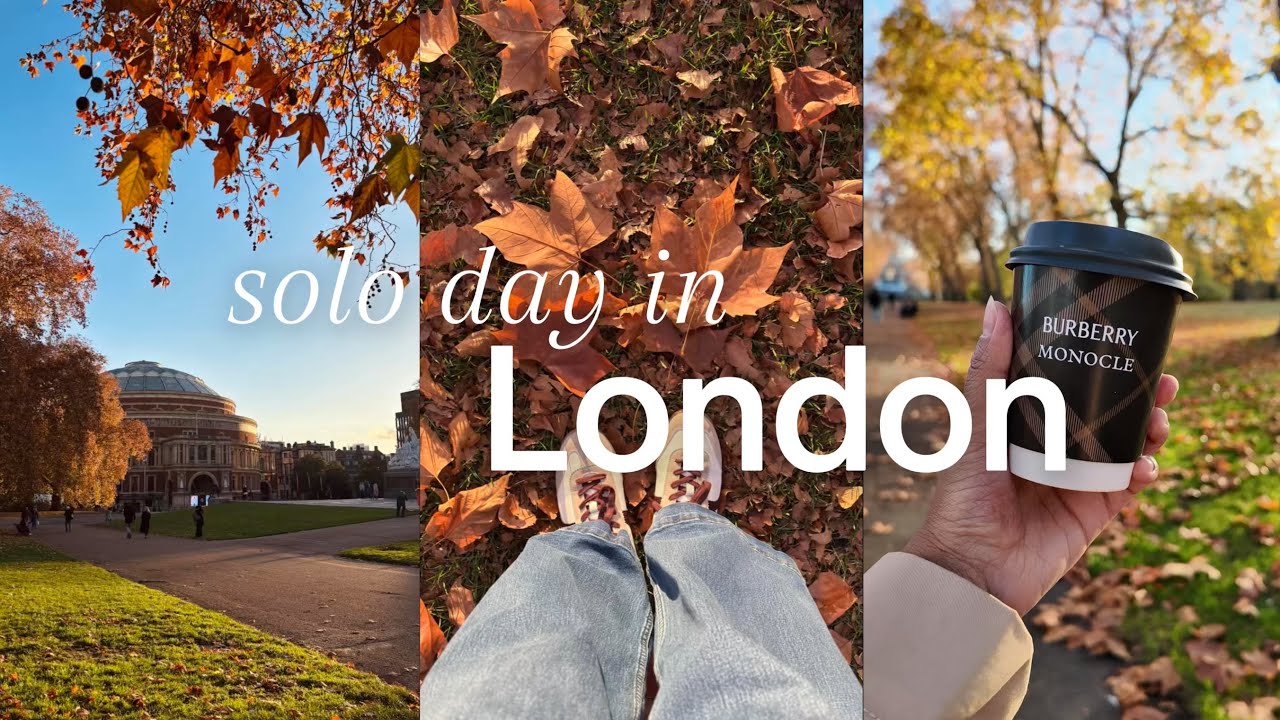 a perfect solo day in London | coffee, walking the city, autumn vibes 🍂☕