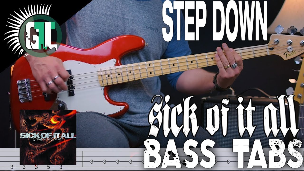 Sick of it All - Step Down | Bass Cover With Tabs in the Video
