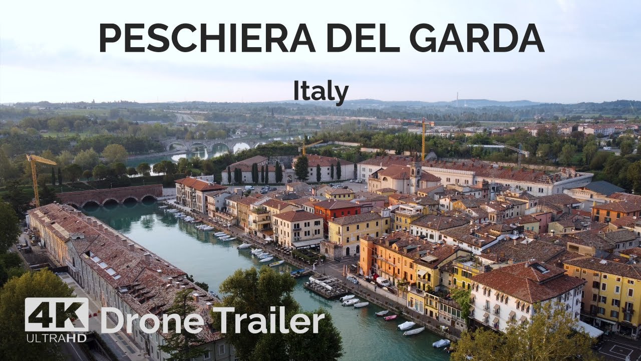 🇮🇹 Peschiera del Garda & Garda Lake Drone Trailer 4K - Italy - DJI Mini 2
