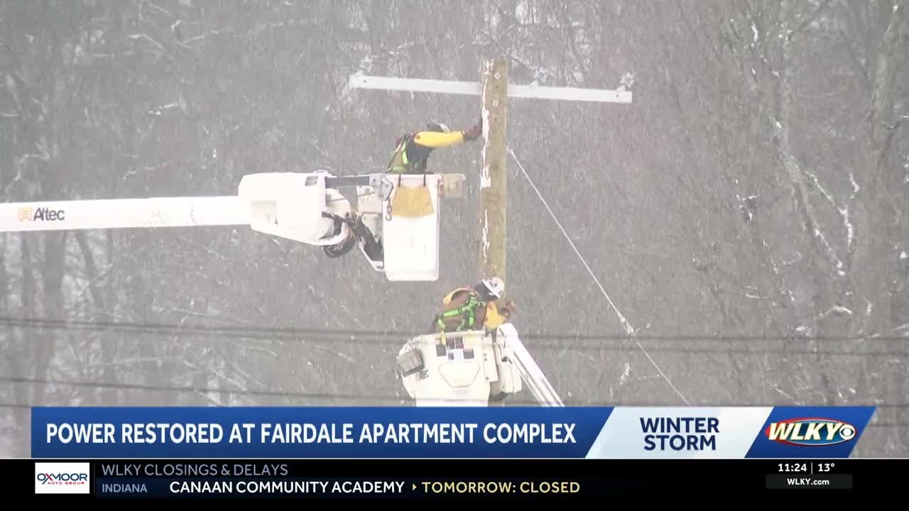 'We're stuck here': Fairdale residents without power for hours at apartment complex