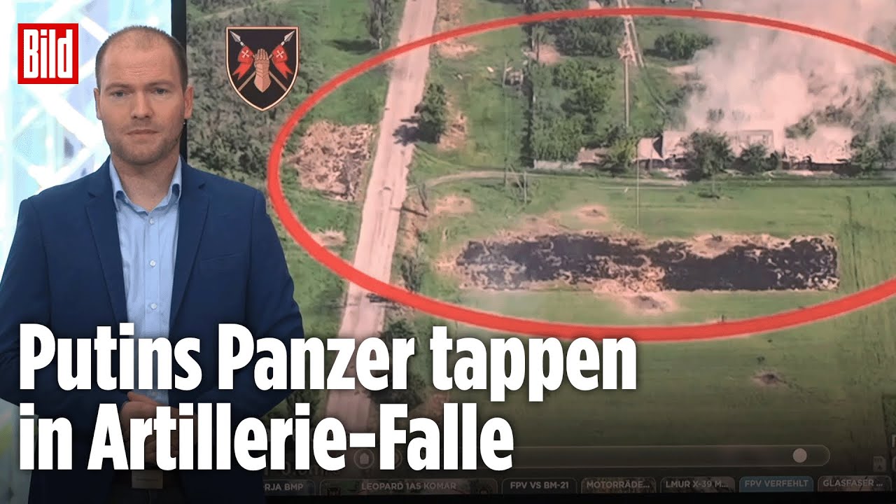 Deutscher Leopard 1A5 bekämpft Russen-Soldaten | BILD-Lagezentrum