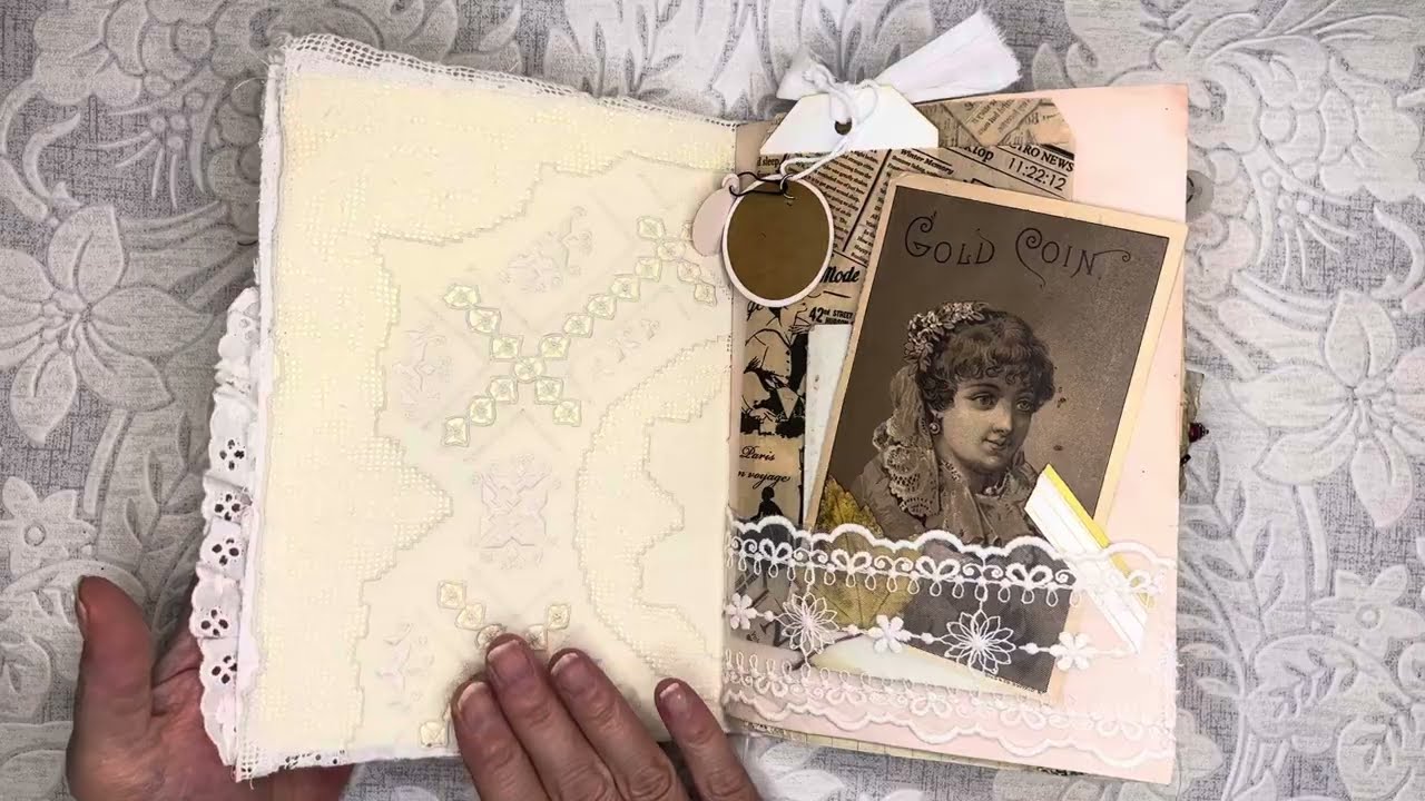 Зимний белый винтажный журнал