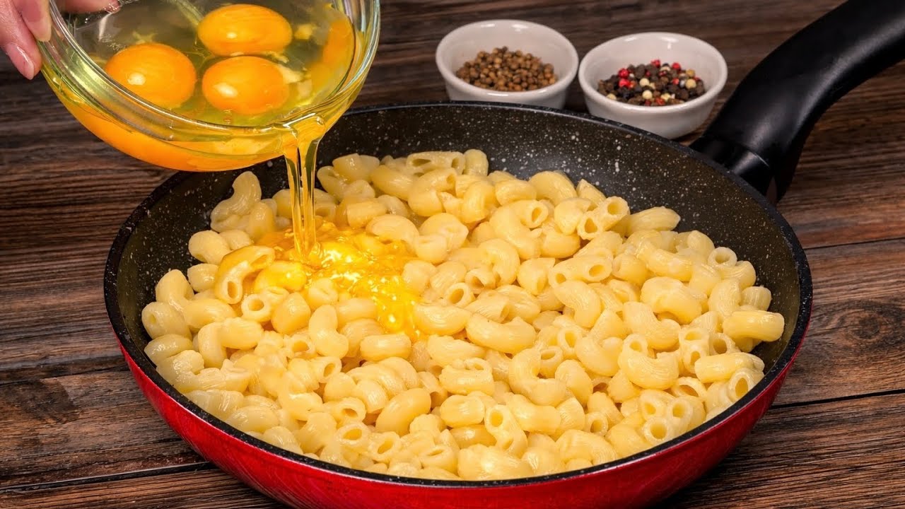 Einfach, schnell und unglaublich lecker! Pasta mit Eiern in nur wenigen Minuten.