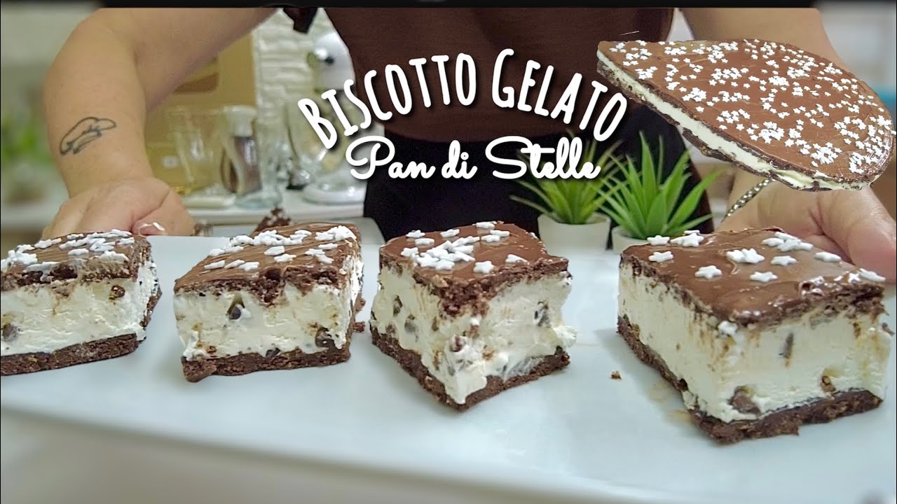 PAN di STELLE МОРОЖЕНОЕ ПЕЧЕНЬЕ ТОРТ Страчателла вкус ВСЯ ХОЛОДНАЯ пустая кладовая!