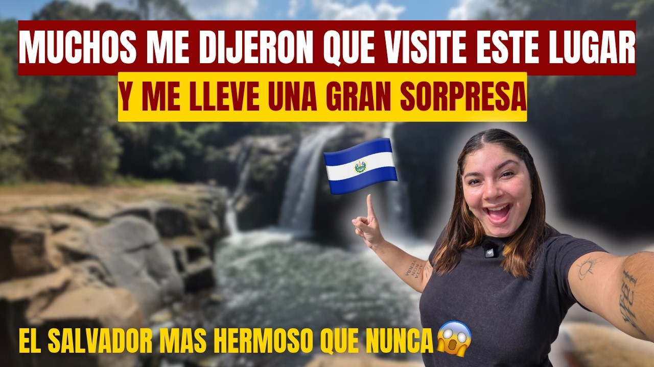 Es el UNICO lugar en El Salvador que tiene una CASCADA de AGUAS TERMALES! Nunca habia visto esto🇸🇻😳