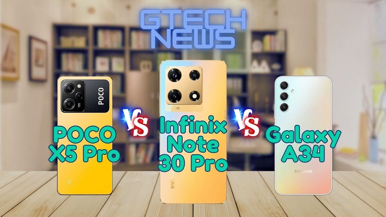 POCO X5 Pro VS Infinix Note 30 Pro VS Samsung A34