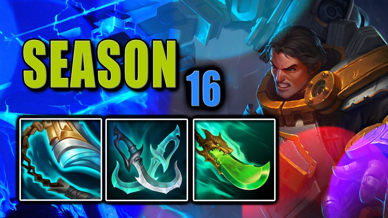 Garen is the ultimate weapon for solo queue in Season 16 (S16 Garen Top lane gameplay commentary)