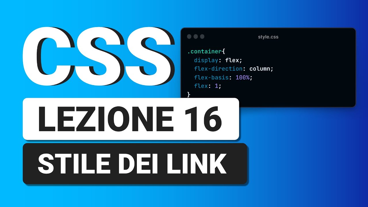 CSS3 Tutorial Italiano 16 - Stile dei LINK