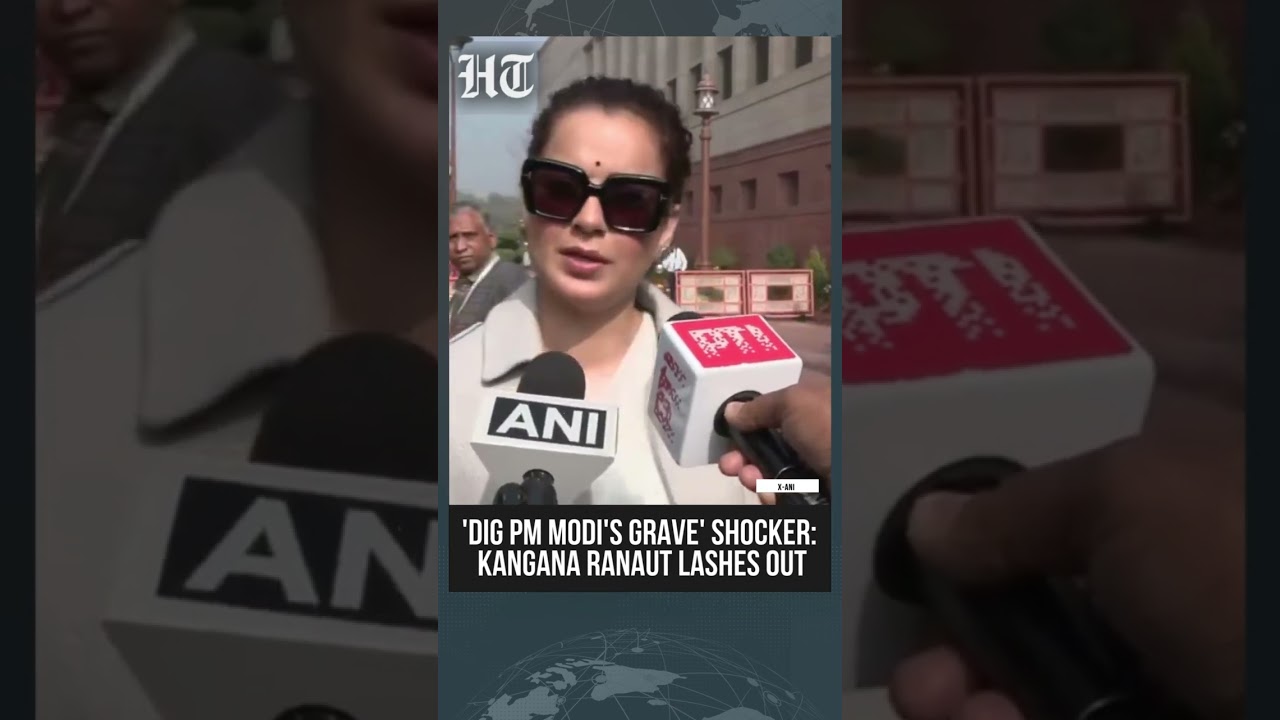 Posłanka BJP Kangana Ranaut potępia antymodowskie hasła na wiecu Kongresu, m&oacute;wiąc: &bdquo;Należy przepr...