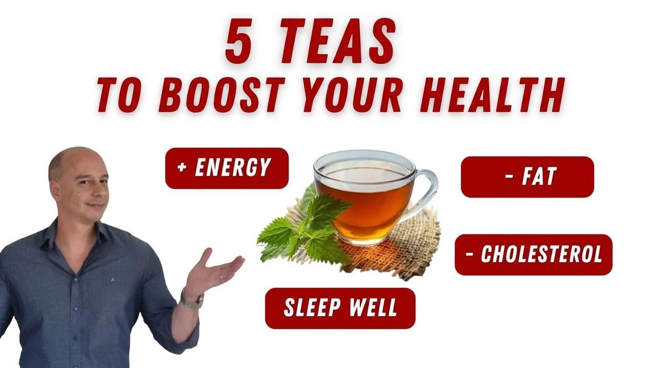 5 Teas to Lower Cholesterol, Boost Energy & Sleep Better | Dr. Moacir Rosa
