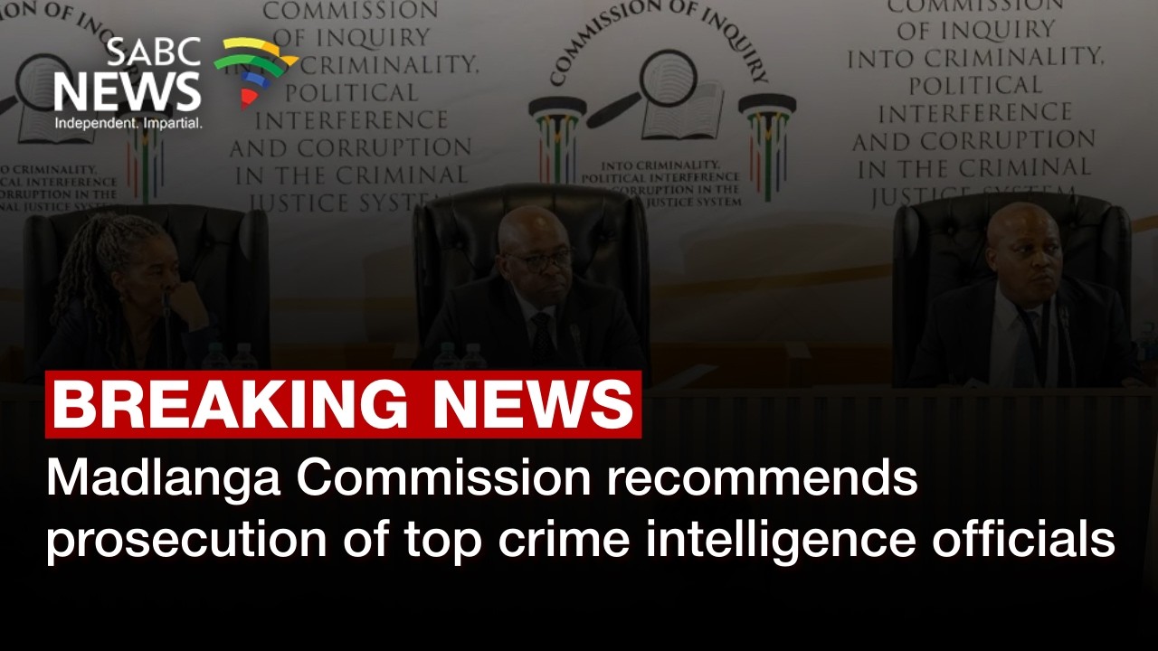 [BREAKING NEWS] Madlanga Commission recommends prosecution of top crime intelligence officials