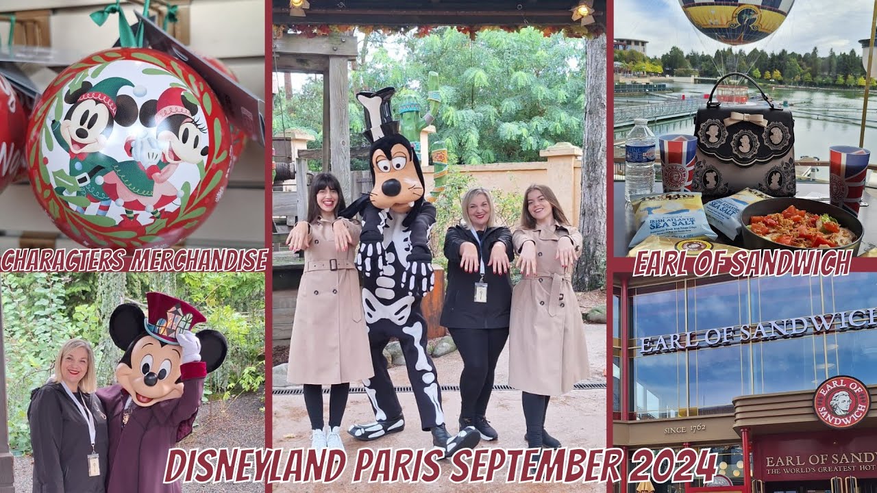NEWS DISNEYLAND PARIS SEPTEMBER 2024 | EARL OF SANDWICH - DISNEY VILLAGE, HALLOWEEN, GOOFY SKELETON.