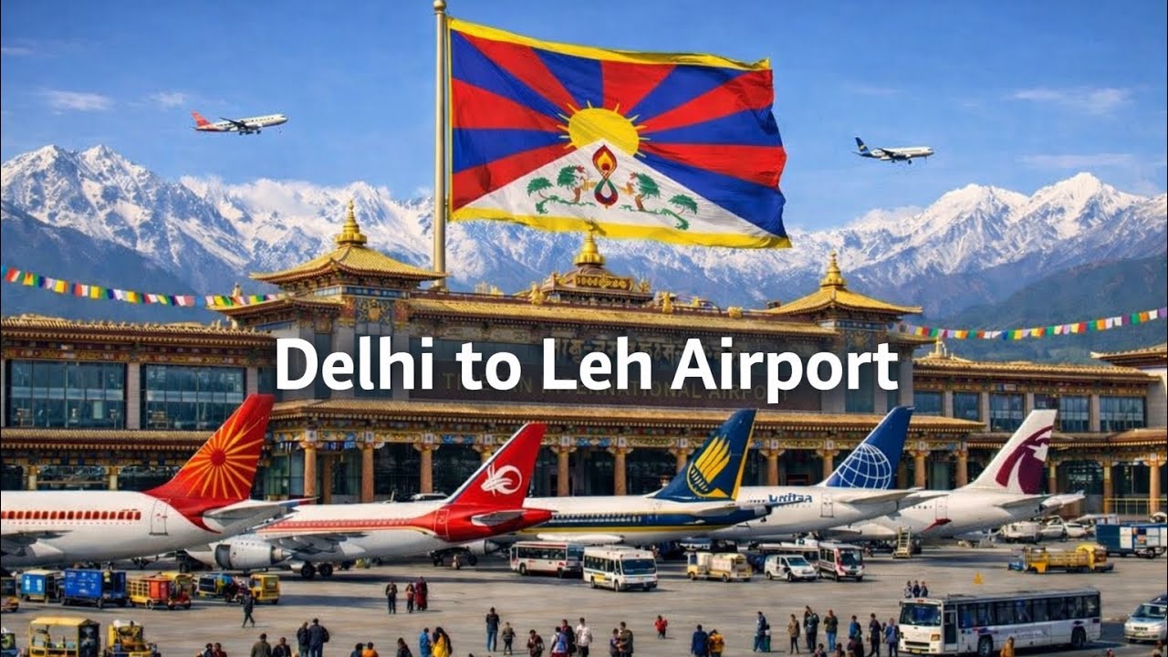 #Flying to Leh with My Ama | Delhi to Leh Airport Vlog ✈️