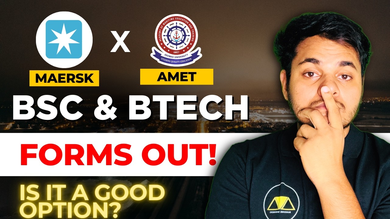 AMET BSc Nautical Science & BTech August Batch 2026 | Forms Out | Eligibility Criteria Explained