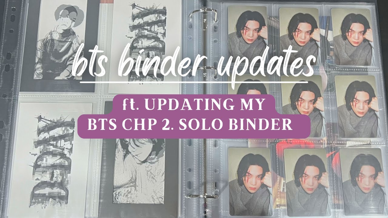 Обновление альбома BTS Photocard Haul & Binder: обновление моего альбома BTS Chapter 2 Solo Binde...