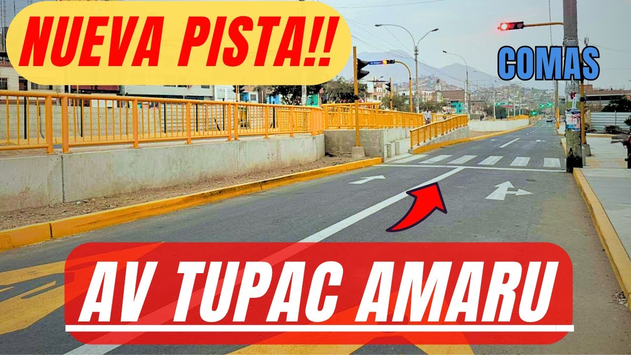 ✅️ PISTA NUEVA! AV TUPAC AMARU - AVANCE de OBRAS 2025 | fujizan9