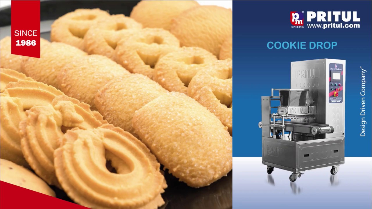 How to make cookies? Pritul cookie drop 9 nozzles machine.