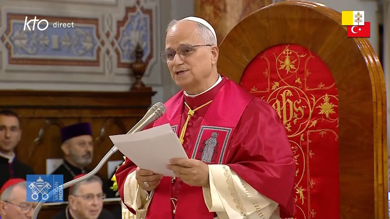 Rencontre du pape Léon XIV avec les évêques, prêtres et religieux de Turquie à Istanbul