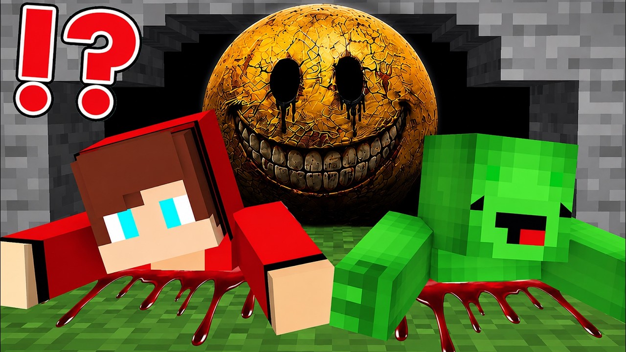 JJ and Mikey Got KIDNAPPED by Scary VERITY BALL from Cave in Minecraft! - Maizen