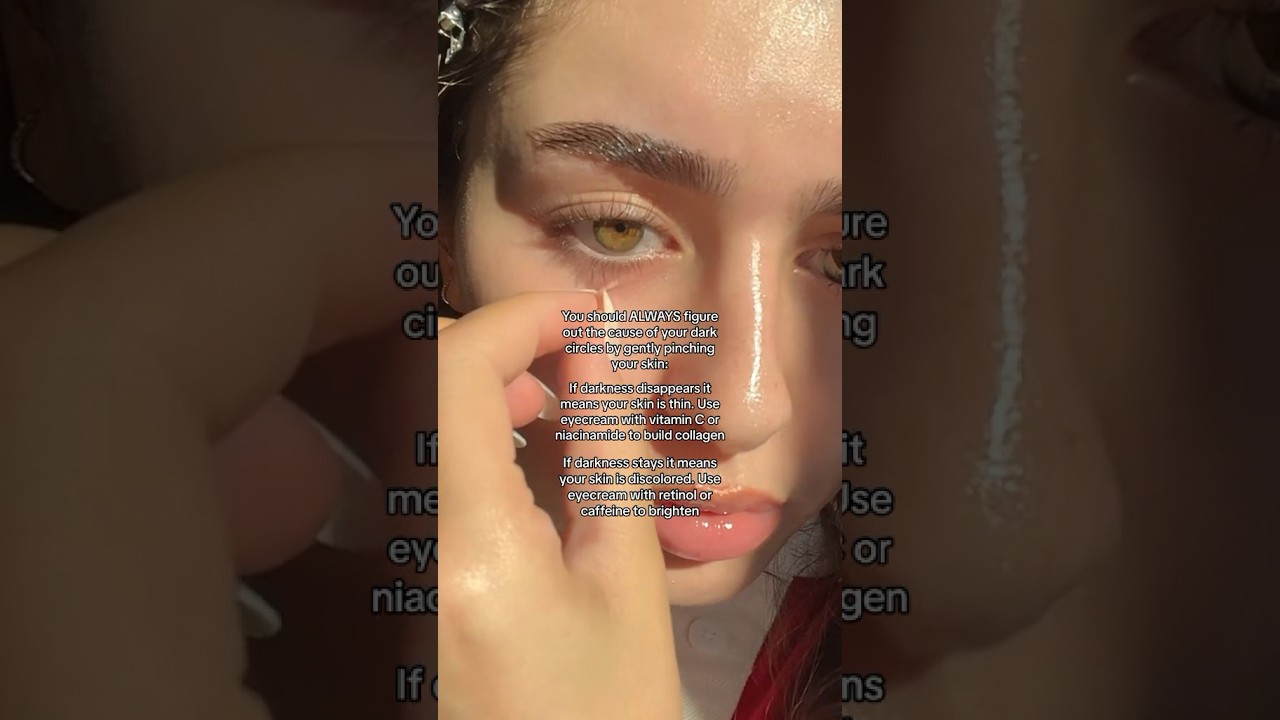 A dark circle hack you need to know #darkcircles #skincaretips  #skincareroutine