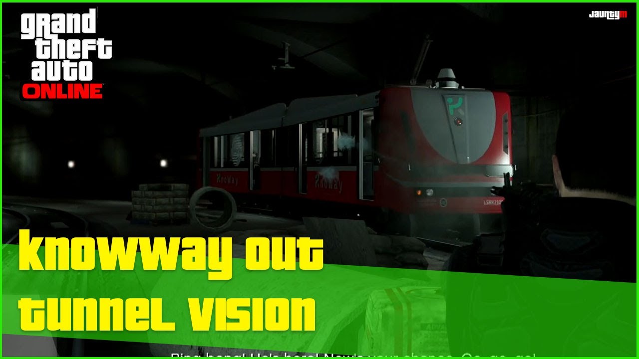 KnoWay Out Mission 3: Tunnel Vision Walkthrough | GTA Online Stealth, Train Hack & Tunnel Escape