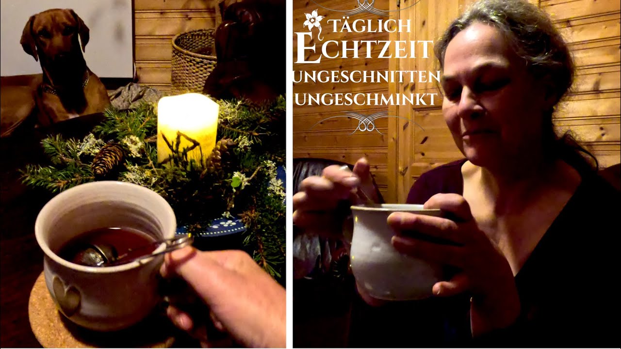 Echtzeit🕯️Adventskalender & Kaminfeuer mit Tee und Geplauder glücklich leben| TV Serie, wahres Leben