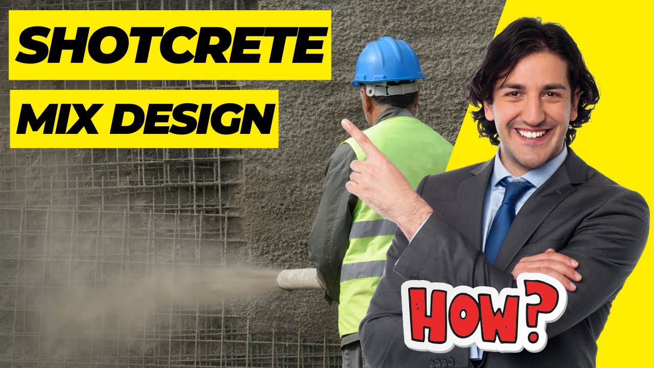 How to create Shotcrete Mix Design Reference to ACI 506R-05 ? #concrete #concretedesign #cement