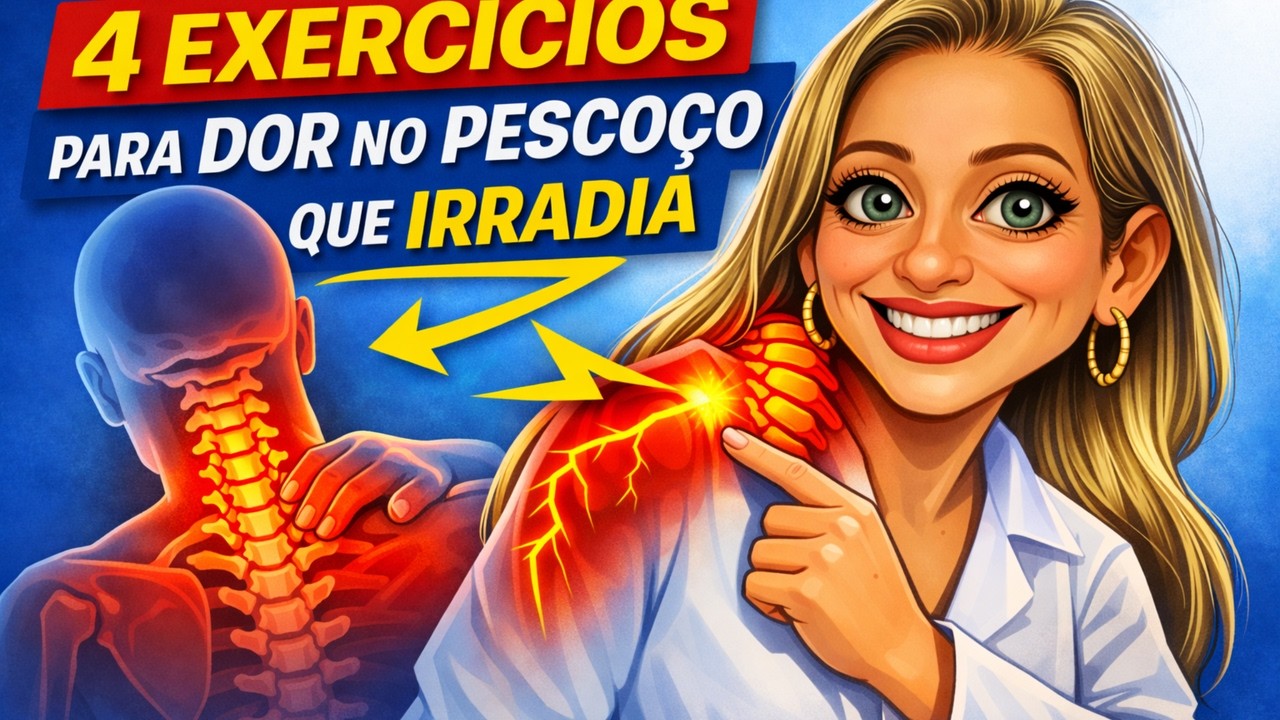 4 EXERCÍCIOS PARA DOR NO PESCOÇO E MEMBROS SUPERIORES