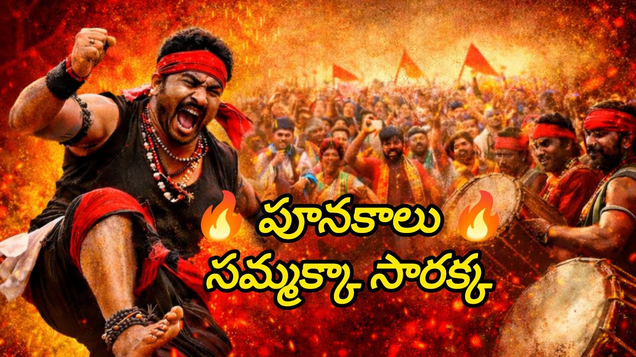 పూనకాలు 🔥 | సమ్మక్కా సారక్క జాతర మాస్ ఫోక్ పాట | #sammakkasaralammajatara #flocksong #jathara 