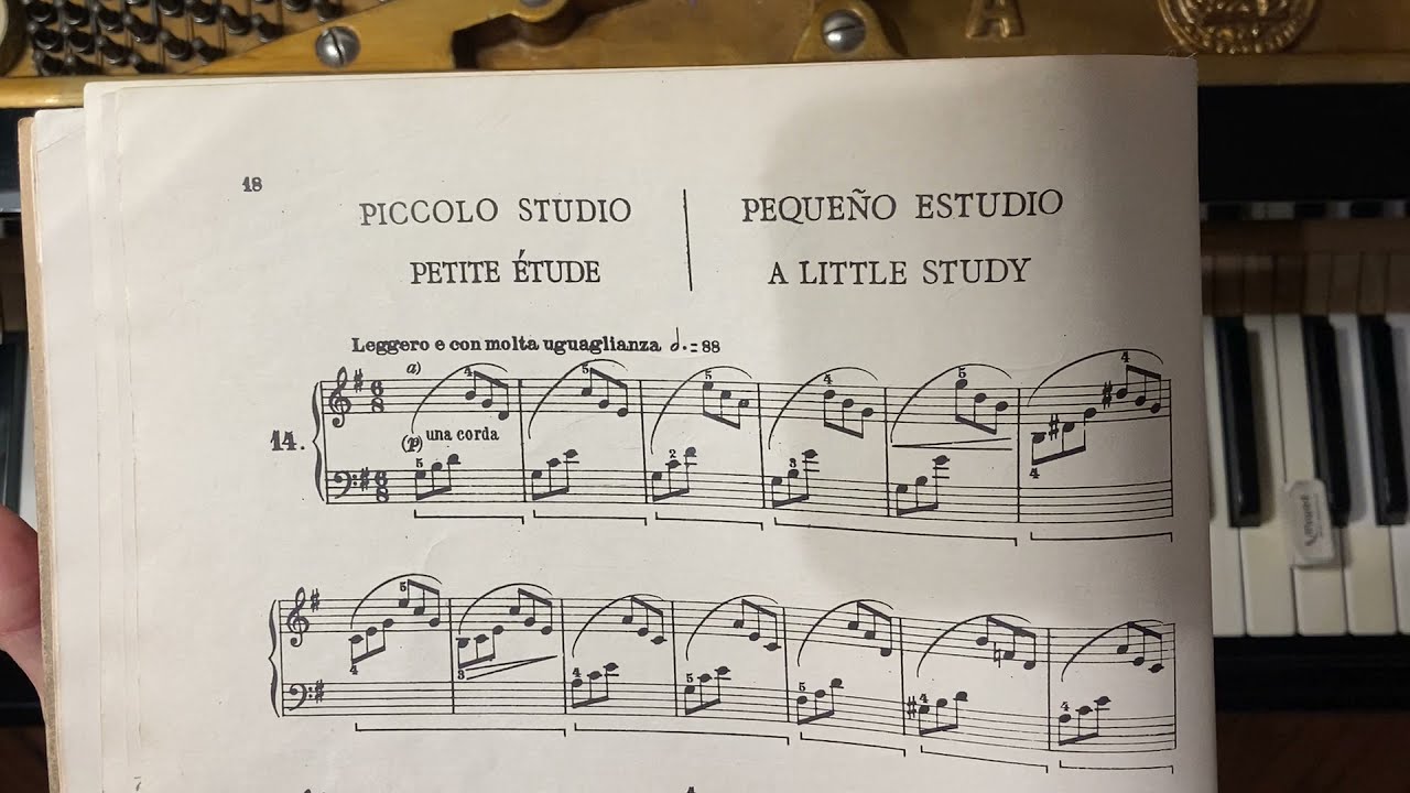 Schumann Álbum para la juventud No14 “Piccolo studio”