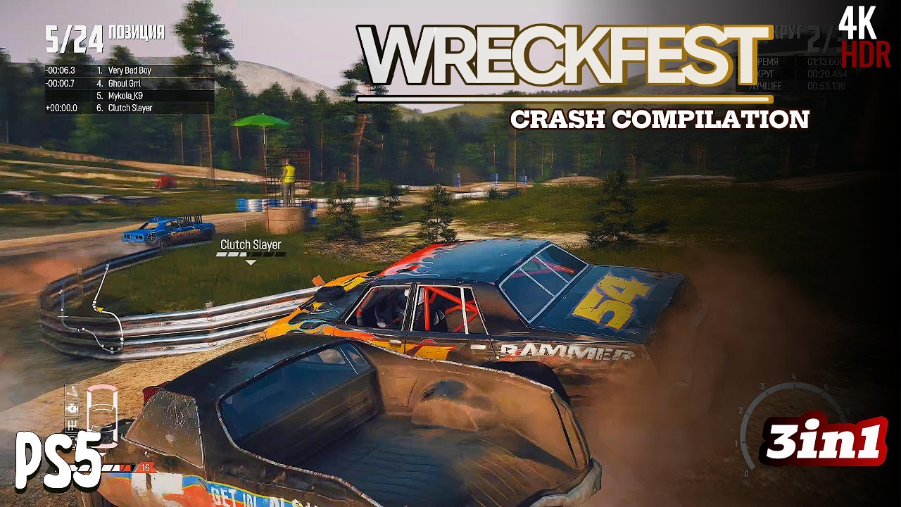 WRECKFEST/Crash Compilation[PS5_4K_HDR]Gameplay
