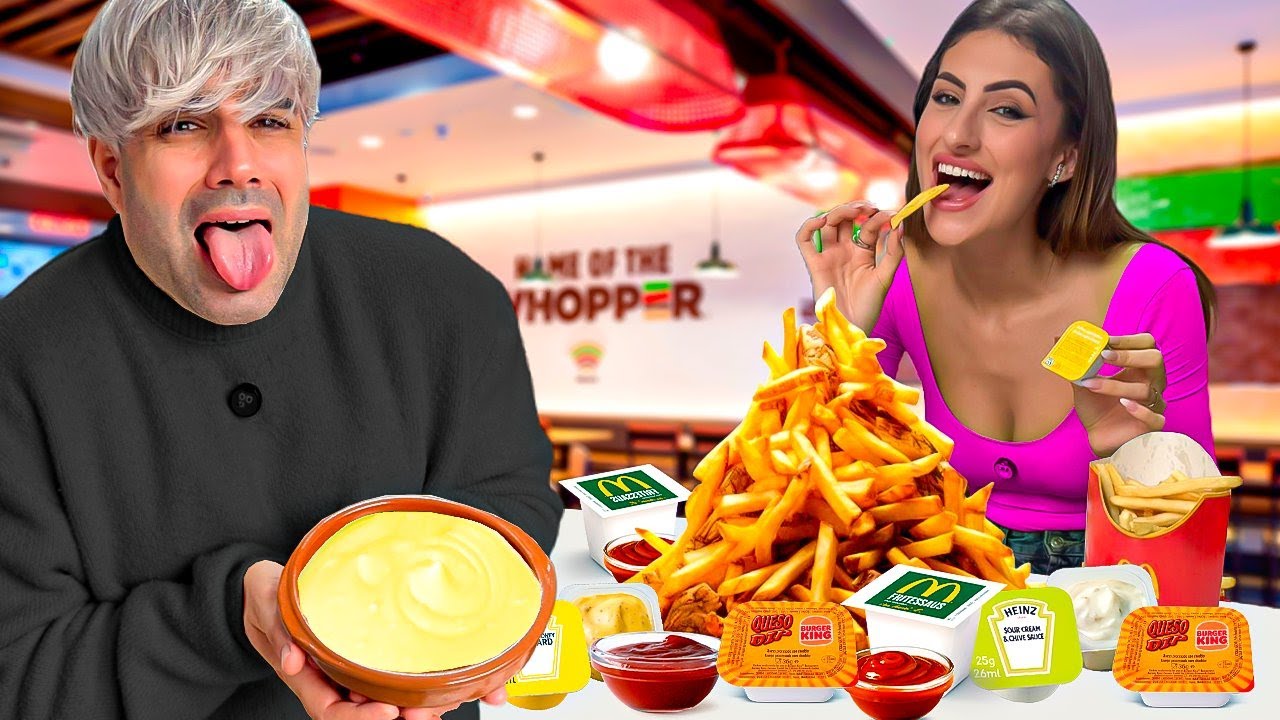 Probamos TODAS las SALSAS DE McDONALDS vs BURGER KING ¿Cual es mejor?