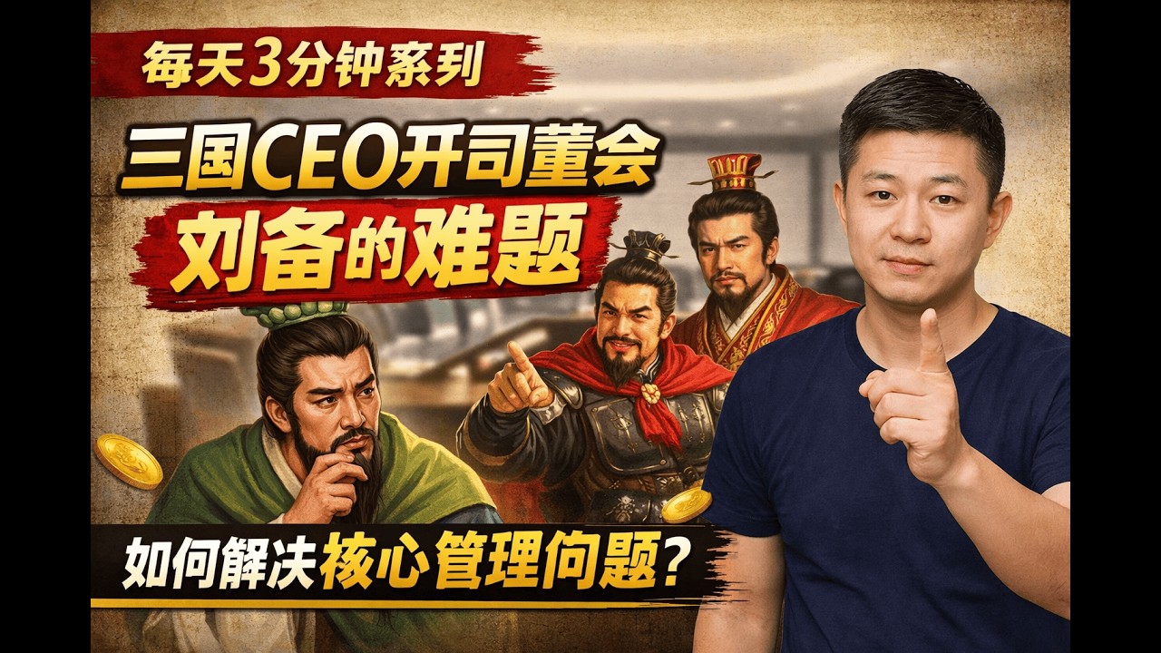 刘备的难题，黄金三问what why how  | 每天3分钟