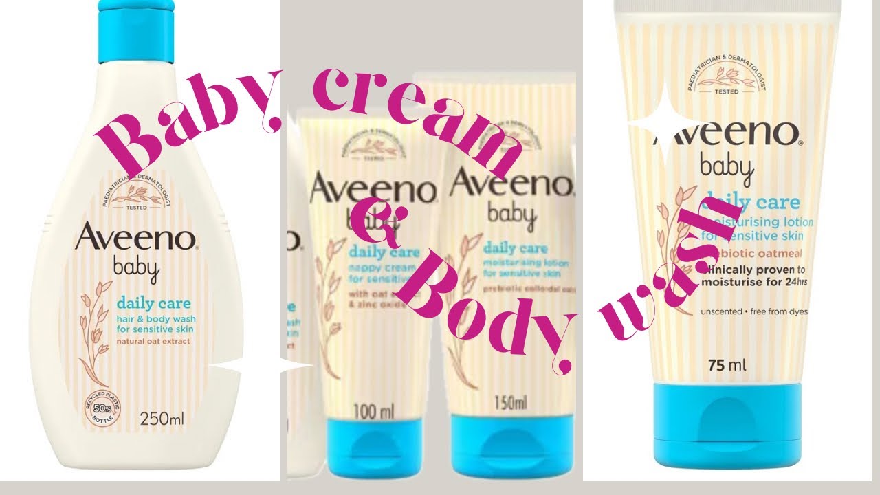 Baby cream & body wash   #babycream #bodywashes #moisturizer #bodylotion #babycare #aveeno