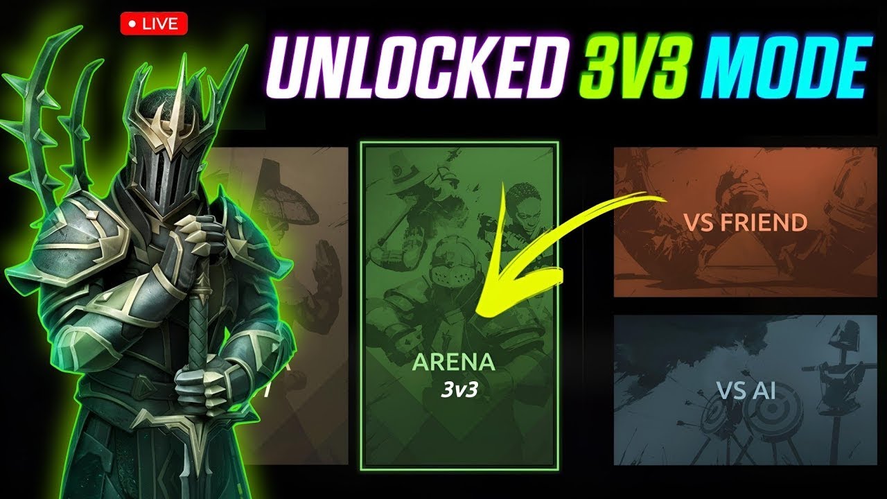 Finally Unlock 3v3 Ranked Mode || SF4 Rank Push Shadow Fight 4 Arena Live #dagarislive