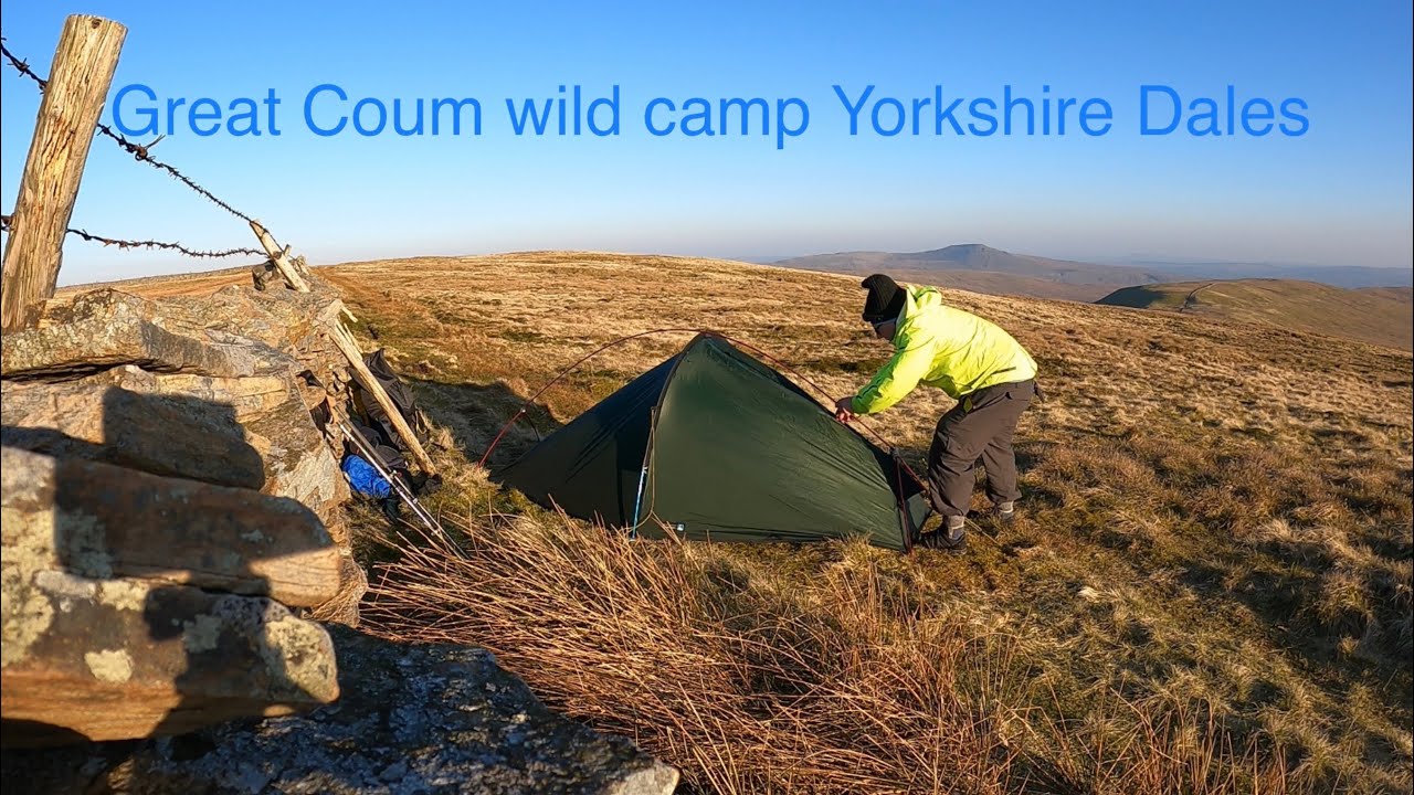 Great Coum wild camp English Yorkshire dales National park
