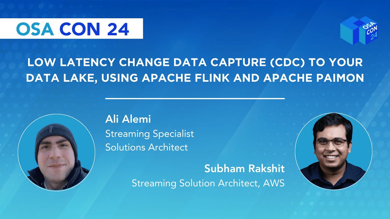 Low latency Change Data Capture (CDC) to your data lake, using Apache Flink and Apache Paimon