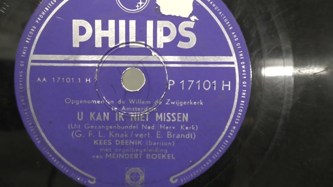 Kees Deenik: U kan ik niet missen. (1957).