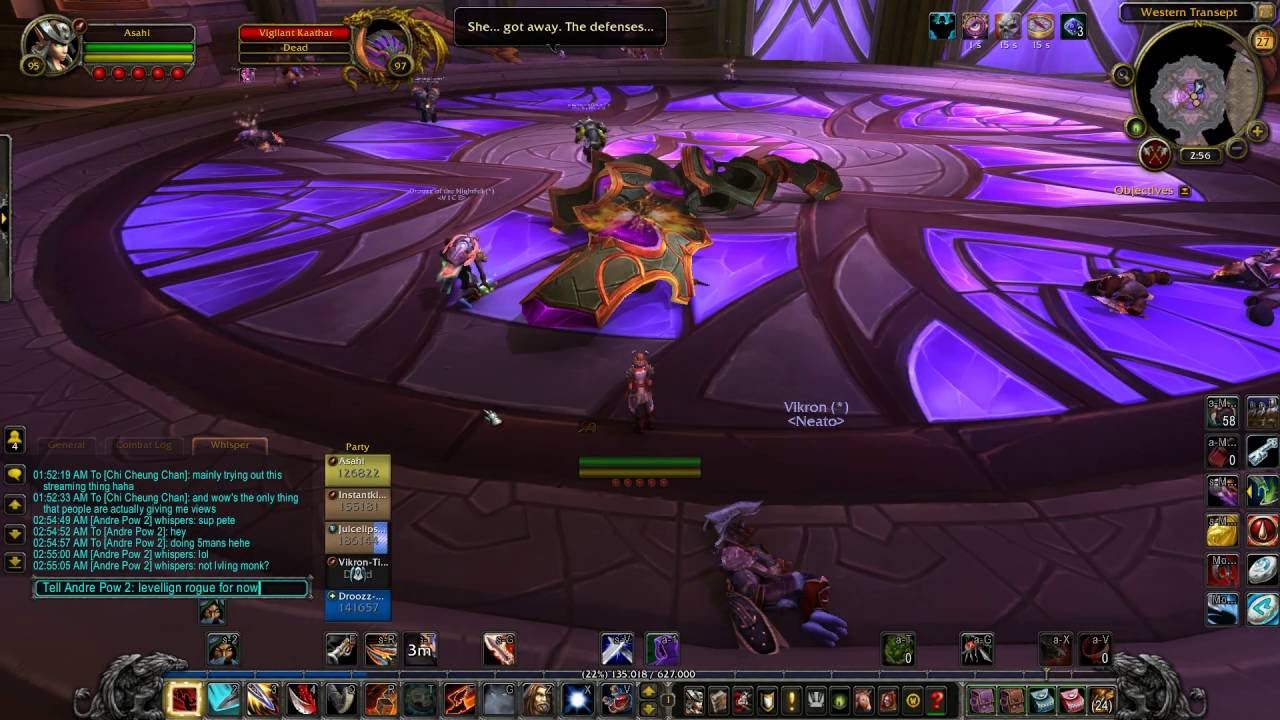 [PvE] Outlaw Rogue - Auchindoun - 7.0 WoW Legion Pre-patch Gameplay