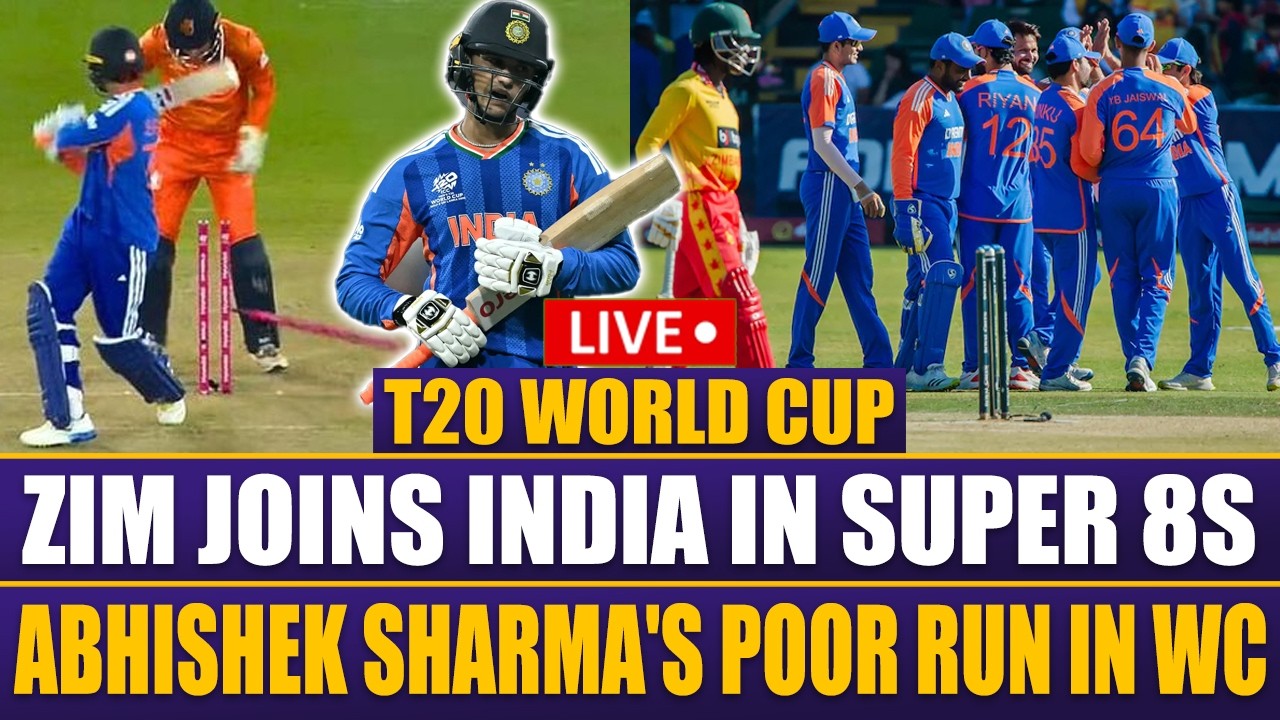 LIVE | ZIM Joins India In Super 8 | Abhishek Sharma's Poor Run In WC | Maxwell joins PSL