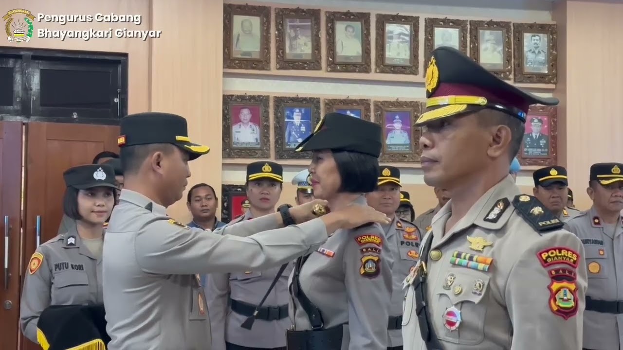 Bhayangkari Cabang Gianyar Menghadiri Upacara Sertijab Di Lingkungan Polres Gianyar