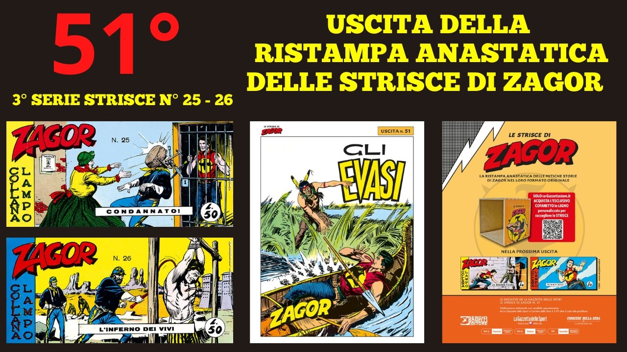 ZAGOR FANS TV:  51° USCITA STRISCE ANASTATICHE ZAGOR