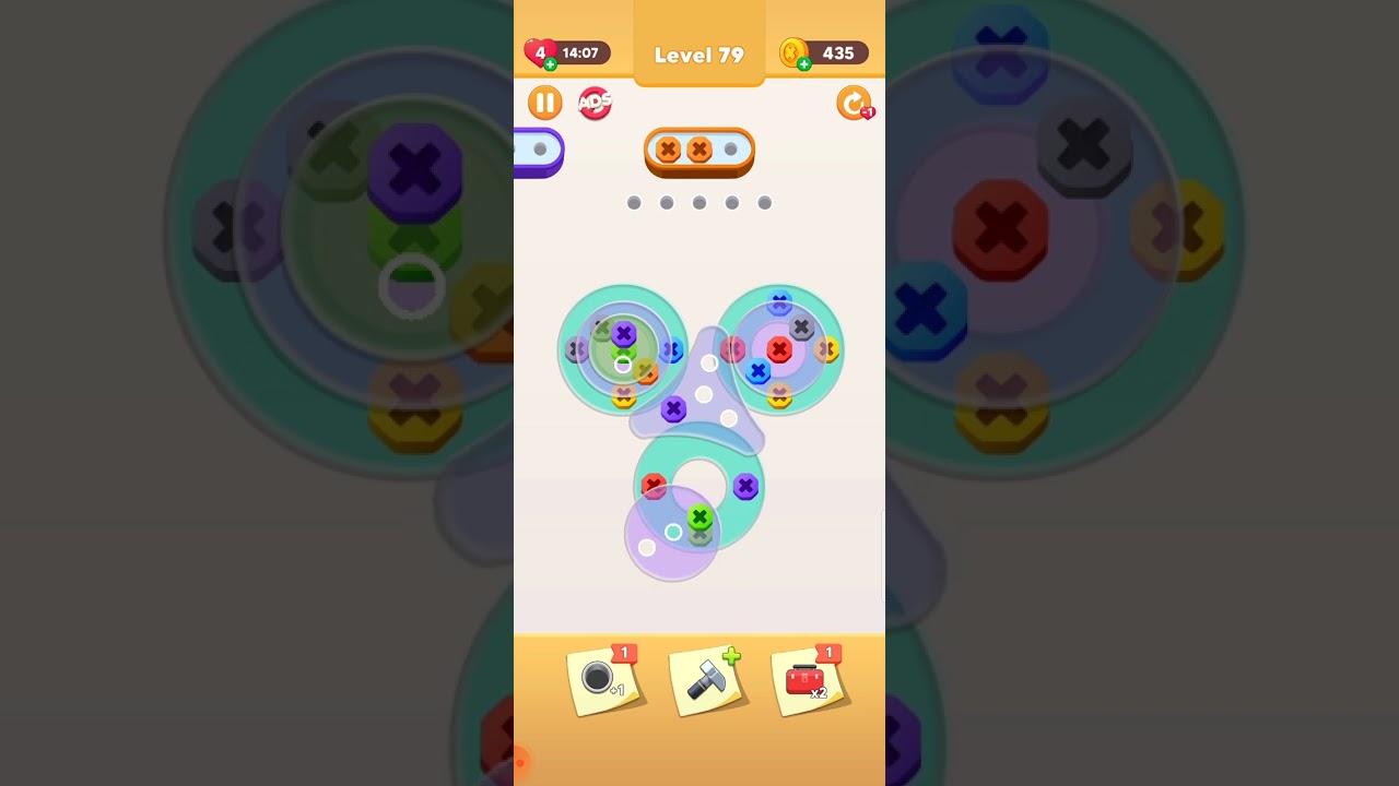 Screw Pin Nuts Jam Puzzle Level 79