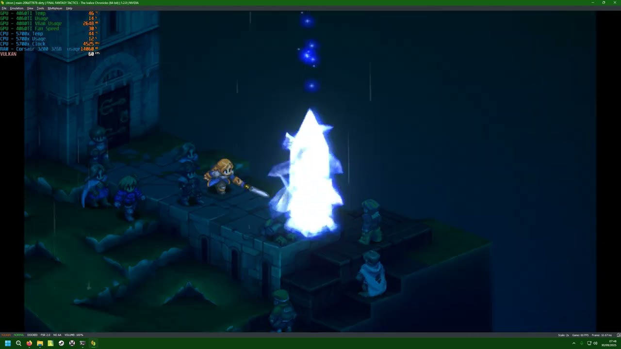 Final Fantasy Tactics Ivalice Chronicles Citron 1440p 60 кадров в секунду VULKAN! Работает идеально.
