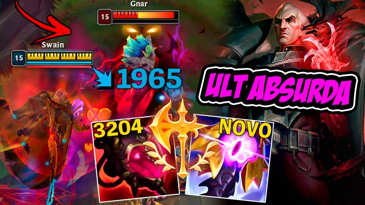 ESSE ITEM NOVO FAZ A ULT DO SWAIN FICAR MUITO ABSURDA *op* - LEAGUE OF LEGENDS