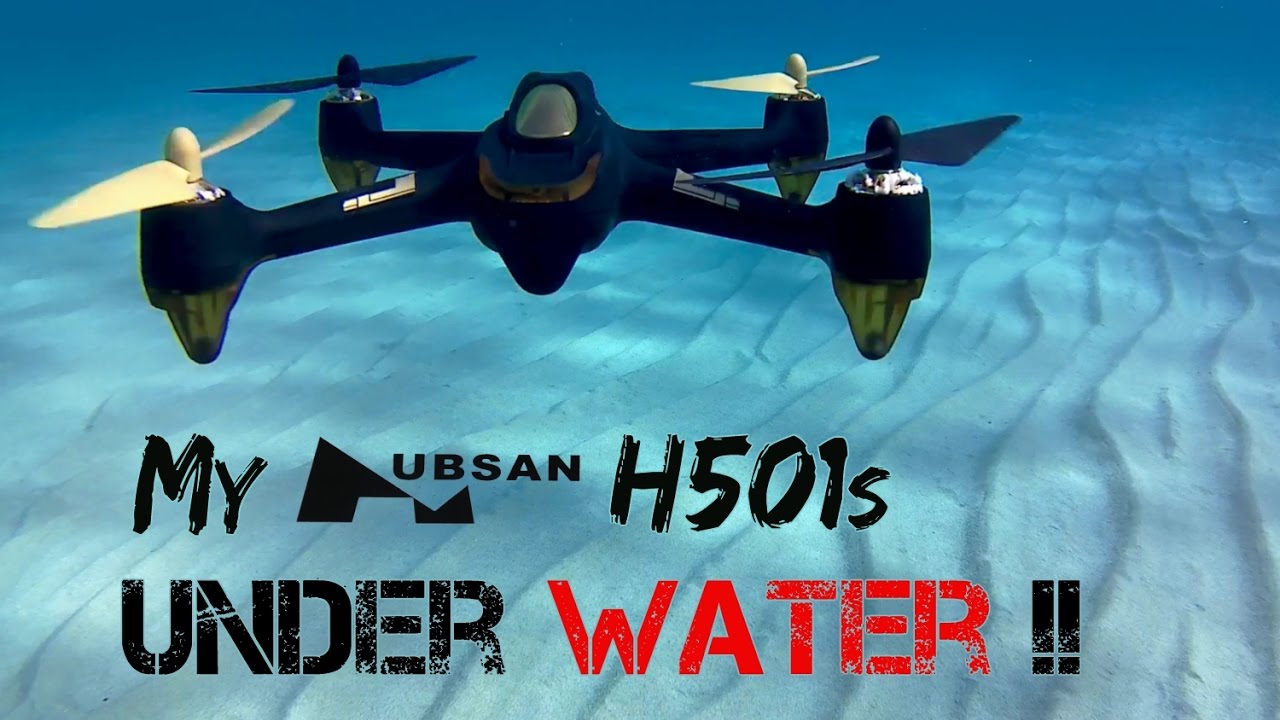 I throw my Hubsan H501s Advanced in the sea! [ 24H under water ]  @ Songoland