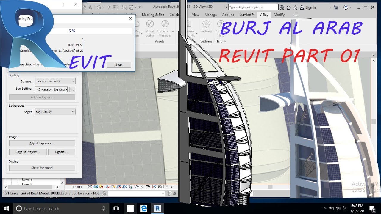 BURJ AL ARAB IN REVIT PART  01