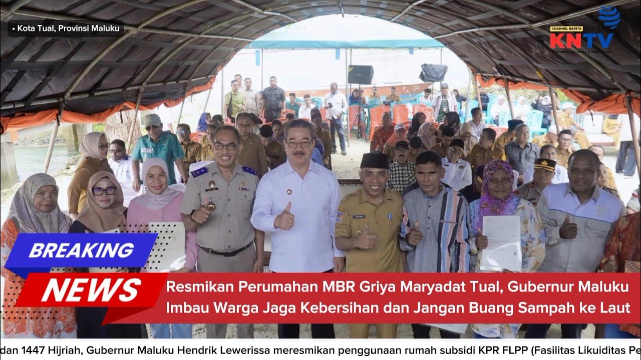 BREAKING NEWS - Gubernur Maluku Resmikan Perumahan MBR Griya Maryadat di Tual