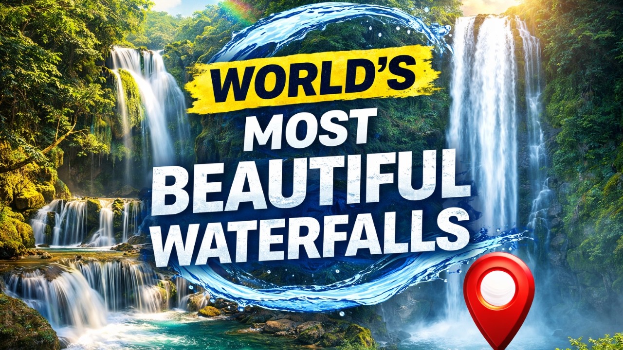 World’s Most Beautiful Waterfalls in 4K  Nature’s Hidden Paradise | 4K Video